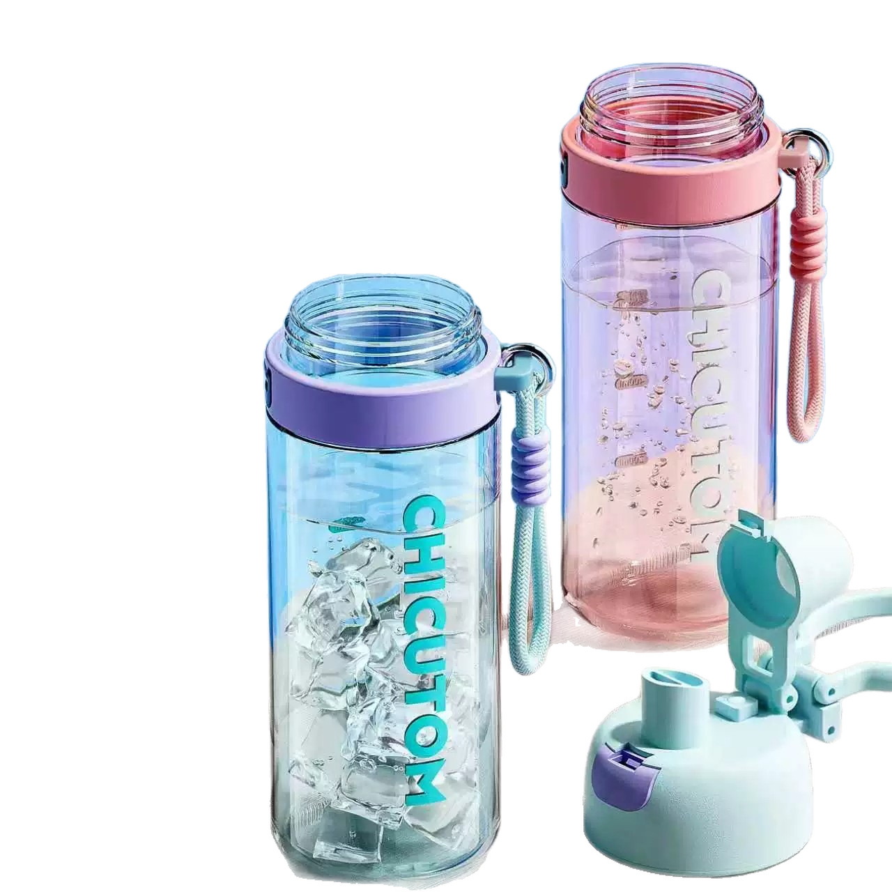 2026 New model spray water cup, special sports water bottle for students to go to school, large-capacity straw cup, children's summer water Item Picture