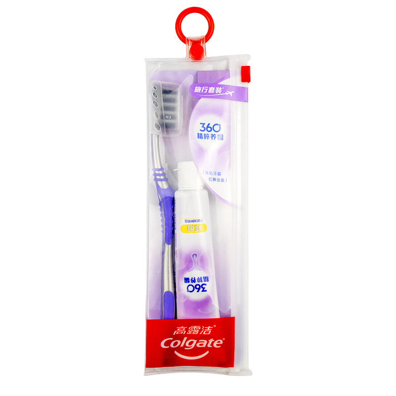 Colgate Travel Set (360° Healthy Gum Toothpaste + 1 Soft Toothbrush) Toothpaste and toothbrush set Specification image