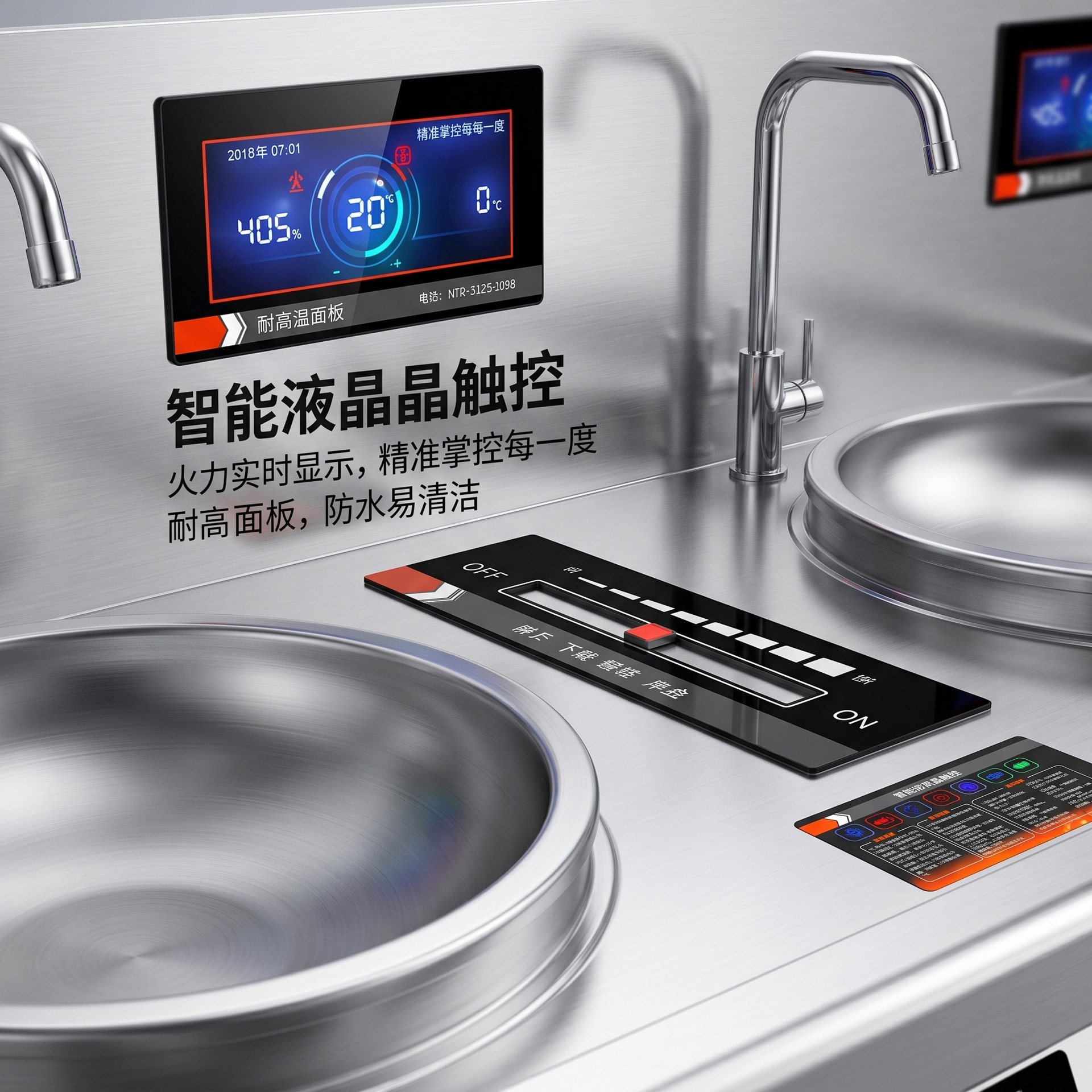 Commercial electric double-head large pot stove, high-power electric woks and electric stoves for canteens and hotels, kitchen cooking equipment manufacturer Application Scenario