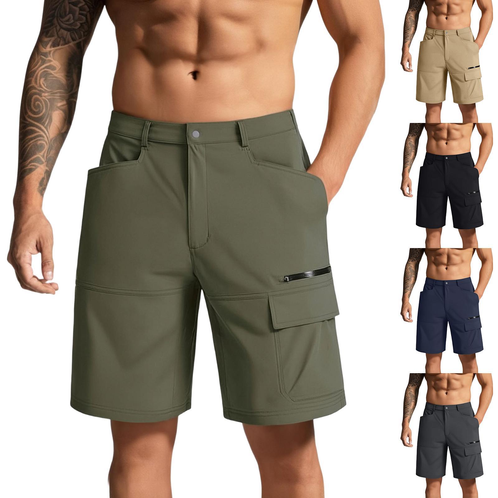 New men's summer workwear shorts and multi-pocket outdoor travel pants are in stock and available for wholesale in Europe and America full figure