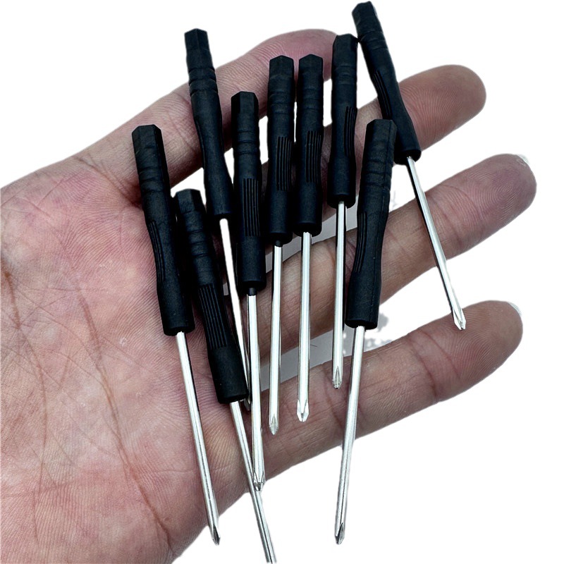 Mini 2.0 cross-head screwdriver, 3.0 cross-head black screwdriver, flat-head small black screwdriver, y v type, 0.8 star-shaped through pin Item Picture