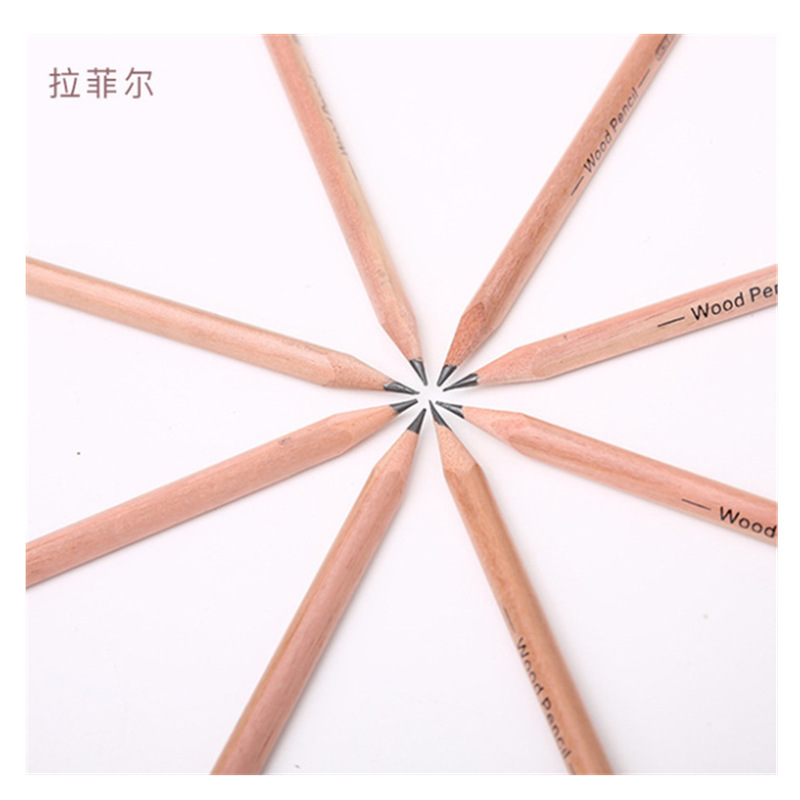 30 wooden triangular pencils and 50 cylindrical pencils for students. hb safe and lead-free student pencils for writing Application Scenario