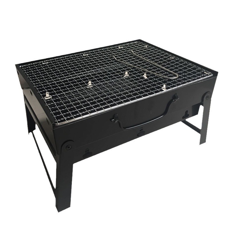 Folding Zibo barbecue grill, outdoor portable barbecue grill, household charcoal grill, BBQ factory direct sales Item Picture