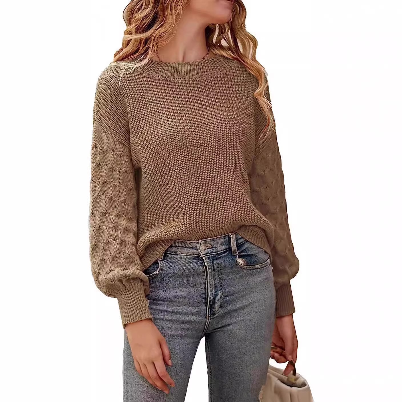 In 2024, European and American women's clothing and the new autumn and winter knitted sweaters, embroidered cardigans, elegant and youthful loose and casual sweaters Item Picture