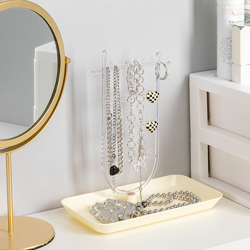 项链收纳架饰品耳环置物架2023新款高档精致首饰盒戒指耳环展示架细节图