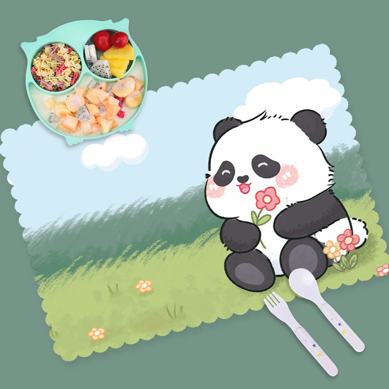 小学生餐垫儿童专用方形加厚pvc餐桌垫一年级隔热防油午餐布垫子