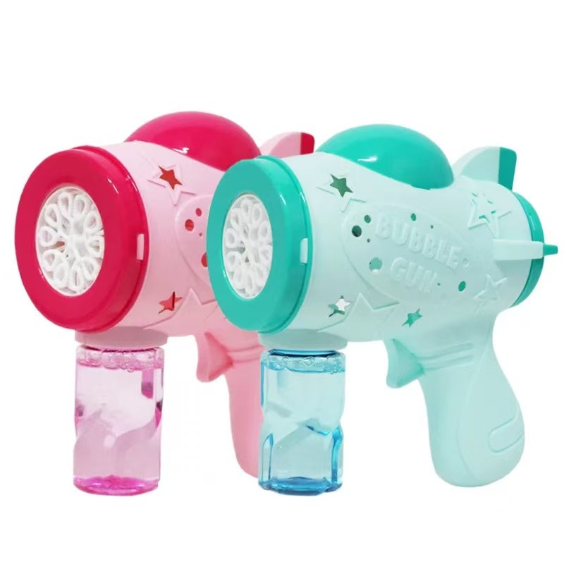 Multi-hole popular bubble gun toy, children's automatic multi-hole bubble blowing machine, large bubble replenishment liquid, outdoor toy Item Picture
