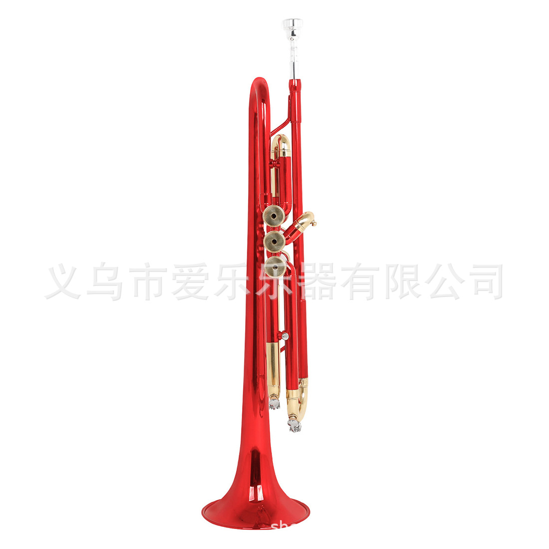 The foreign trade SLADE red gold gold-key trumpet in B-flat, made of brass, is an adult beginner's wind instrument with a three-tone horn Application Scenario