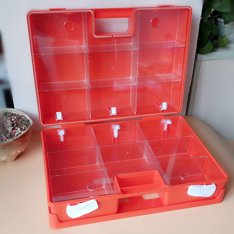 Large ABS first aid kit, wall-mounted medical kit, earthquake disaster prevention and rescue kit, annual inspection and review medical kit for factories and enterprises details Picture