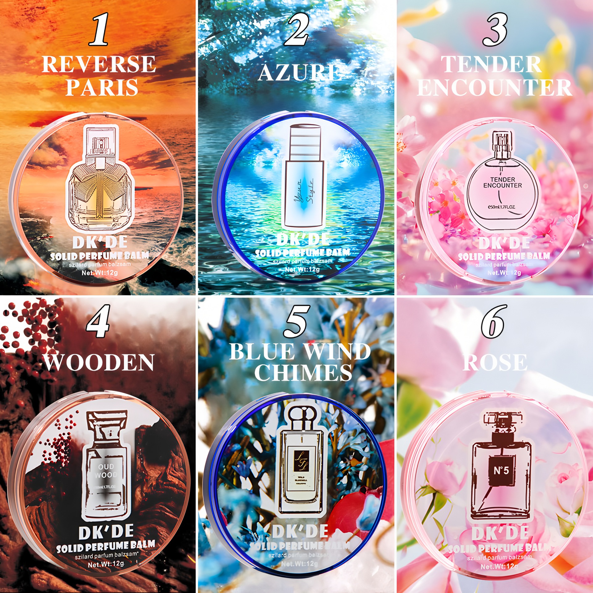 【跨境专供】DK'DE固体香膏持久留香清新淡雅便携涂抹式香体膏细节图