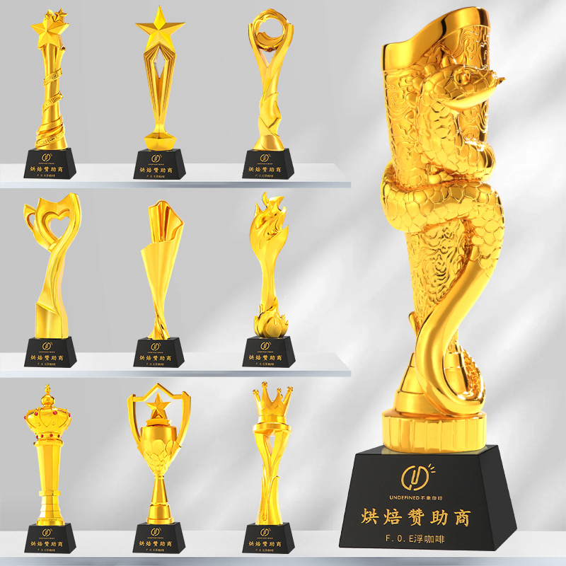 New creative crystal resin trophy gifts, annual meeting company outstanding employee awards, graduation season souvenir ornaments Specification image