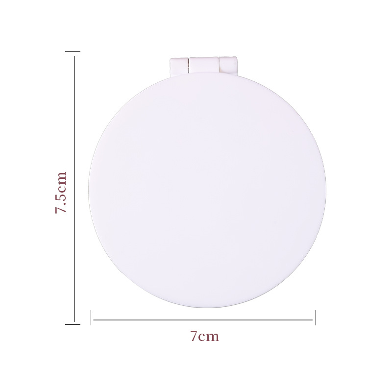 梳子镜子/化妆镜/镜子/镜子化妆镜/硅胶小镜子白底实物图