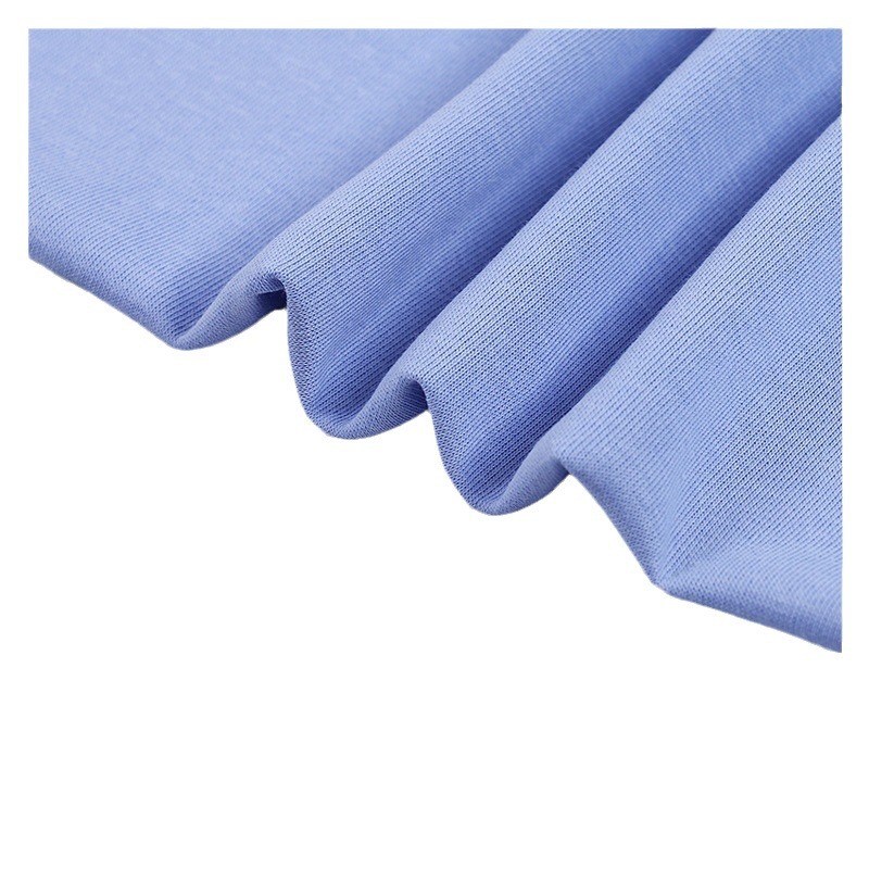 现货华棉涤棉卫衣布料复合针织面料秋冬加绒卫衣卫裤服装面料细节图