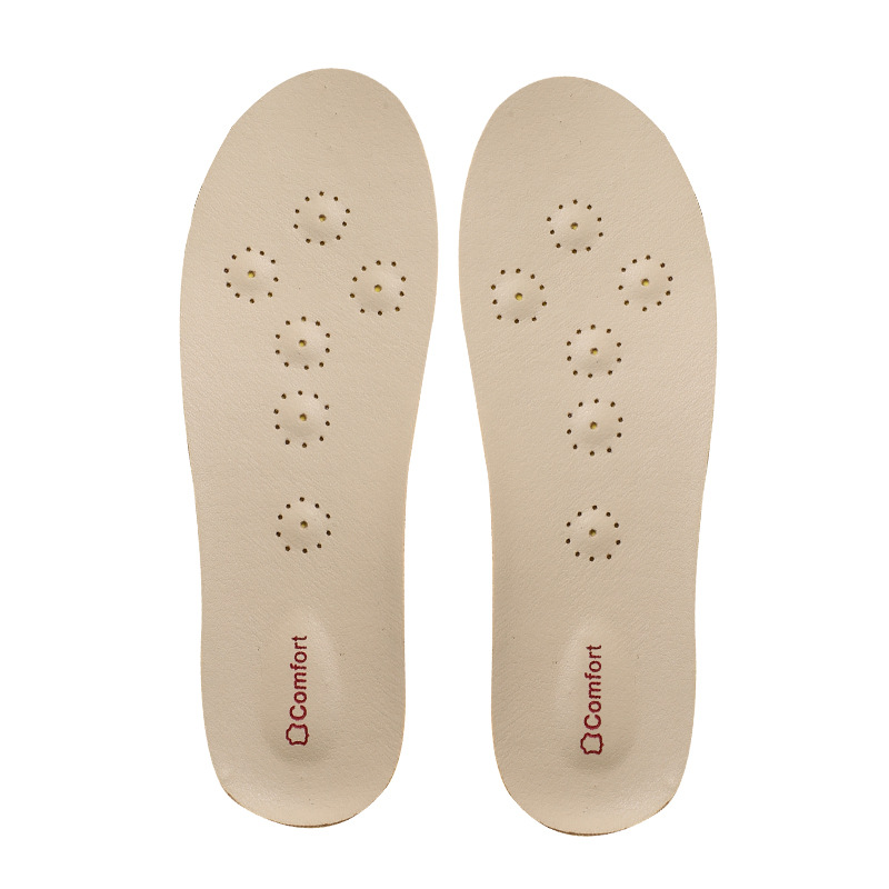 Latex genuine leather insoles, soft soles, comfortable, breathable, sweat-absorbent, odor-proof, thickened sports shock-absorbing, men's casual cowhide full pads Item Picture
