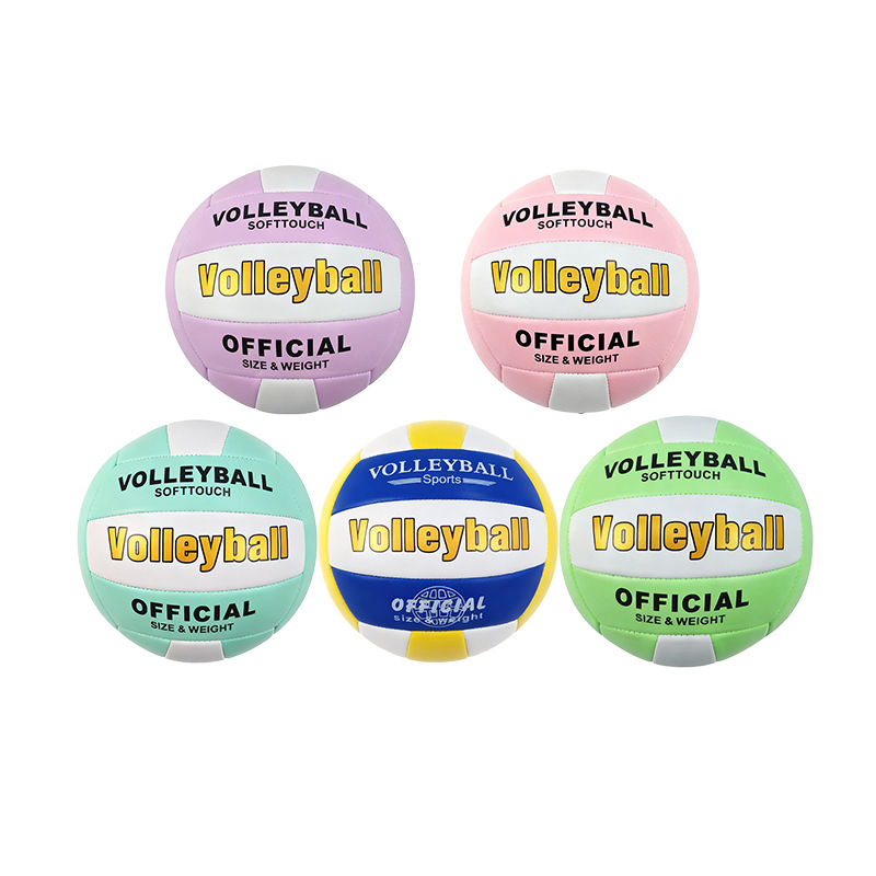 No.5 PVC máquina cosido voleibol para el entrenamiento de los estudiantes de examen de secundaria juego especial de voleibol parche de voleibol de playa suave voleibol de aire Item Picture
