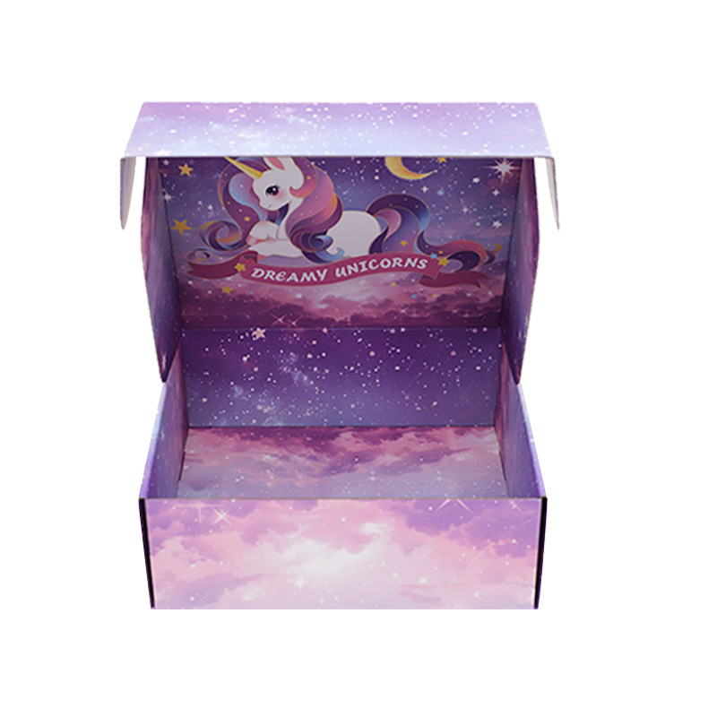 Customized double-sided printed blind boxes, airplane boxes, blind top and bottom covers, gift box designs, bulk color box gifts wholesale details Picture