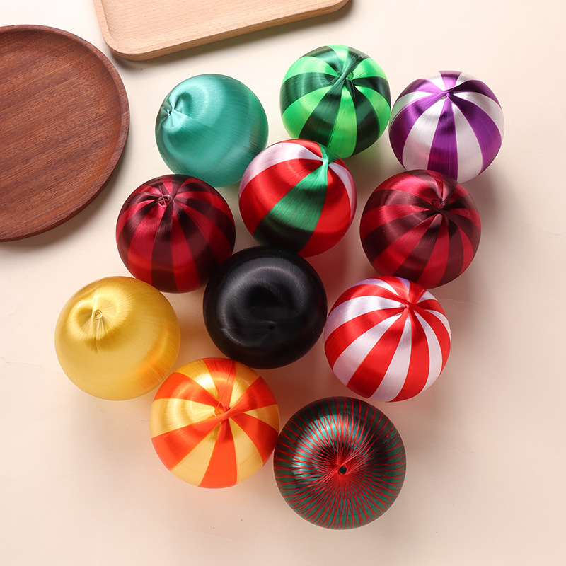 定制彩色条纹圣诞球装饰挂件圣诞节圣诞树挂饰节日派对家居氛围饰