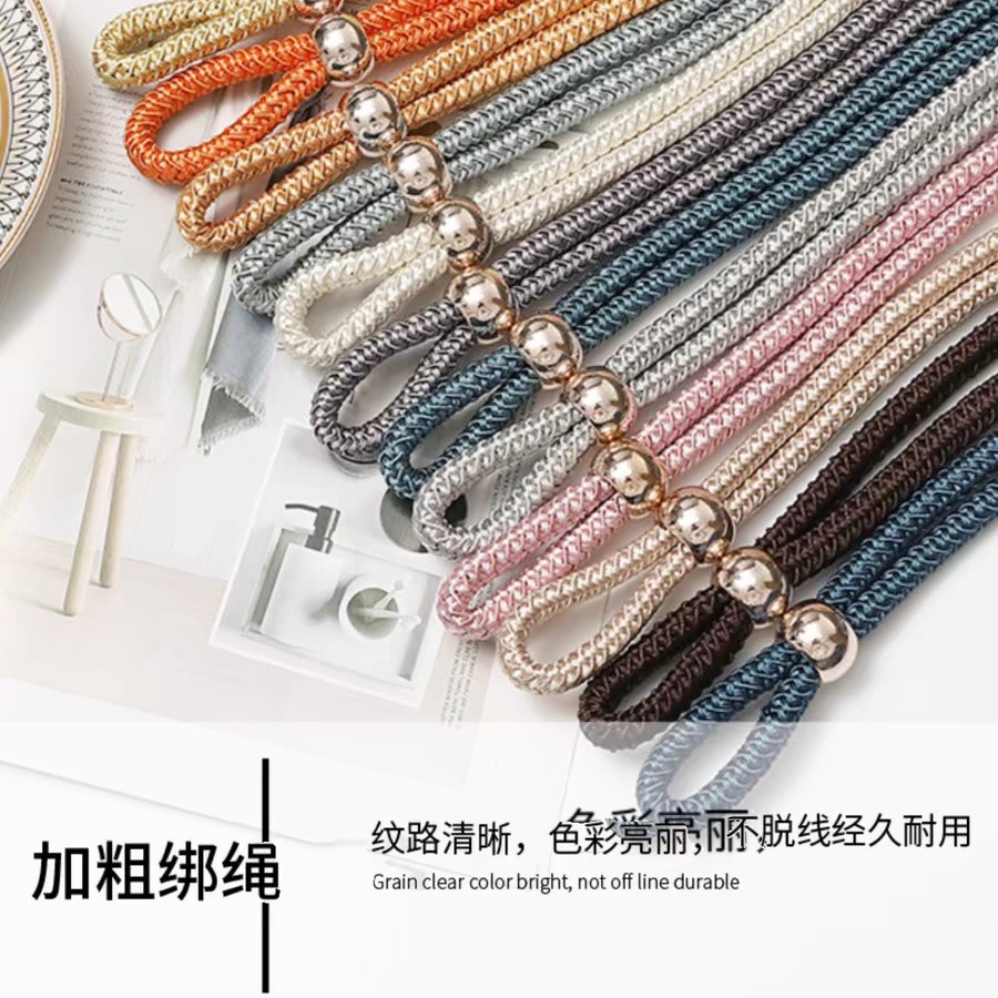 Cross-border spot wholesale, simple and non-perforated curtain ties, pull-out binding ropes, curtain buckle accessories, factory direct sales Application Scenario