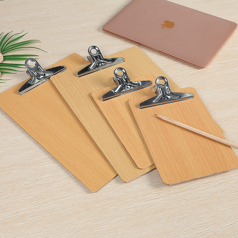 Wholesale and direct sales of A4/A5 wooden board clamps, noteboards, hard folders and office writing boards