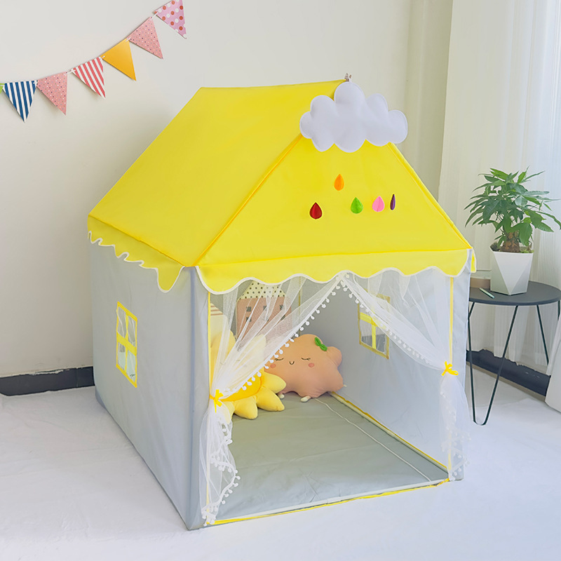 Children's indoor tent game house, girl princess tent, baby bed separation tool, indoor small house tent, soothing kids details Picture