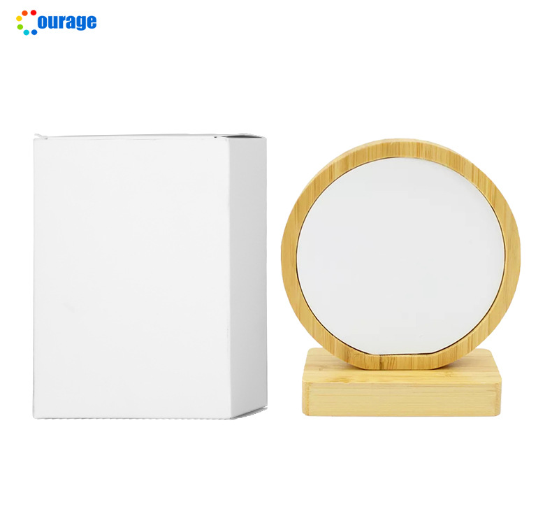 Modern and simple bamboo and wood photo frame table setting, table setting, parent-child commemorative decorative items, couple gifts, DIY commemorative photo frames Item Picture