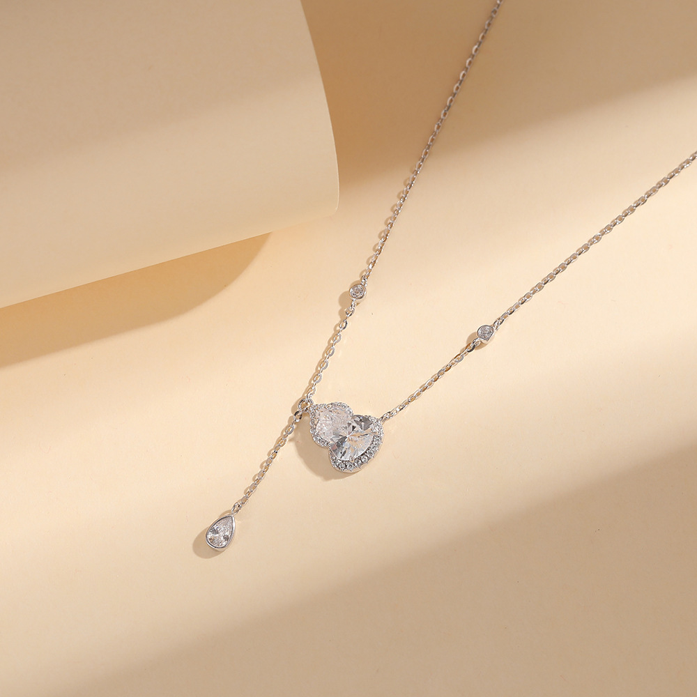 S925纯银葫芦项链女高级感轻奢小众2025年新款国潮葫芦锆石锁骨链