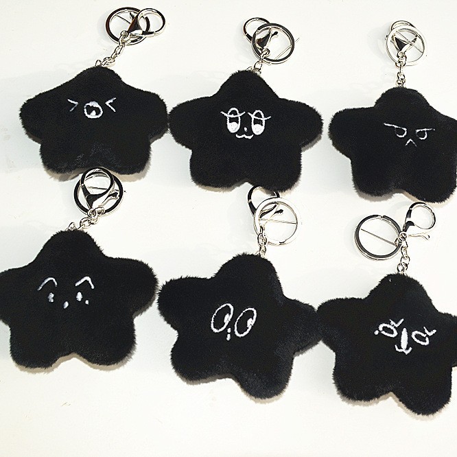 钥匙扣/亚克力挂件/扁平钥匙圈/钩织/小马挂件产品图