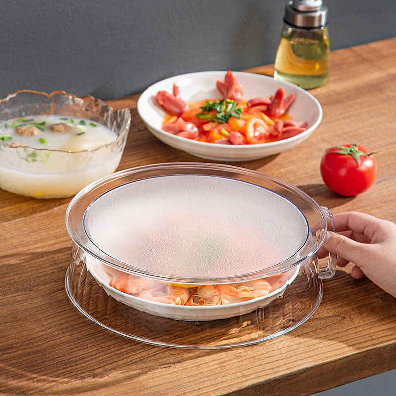 Microwave splash-proof lid, high-temperature resistant bowl lid, household food cover, food-grade plastic, special for microwave heating lid Specification image