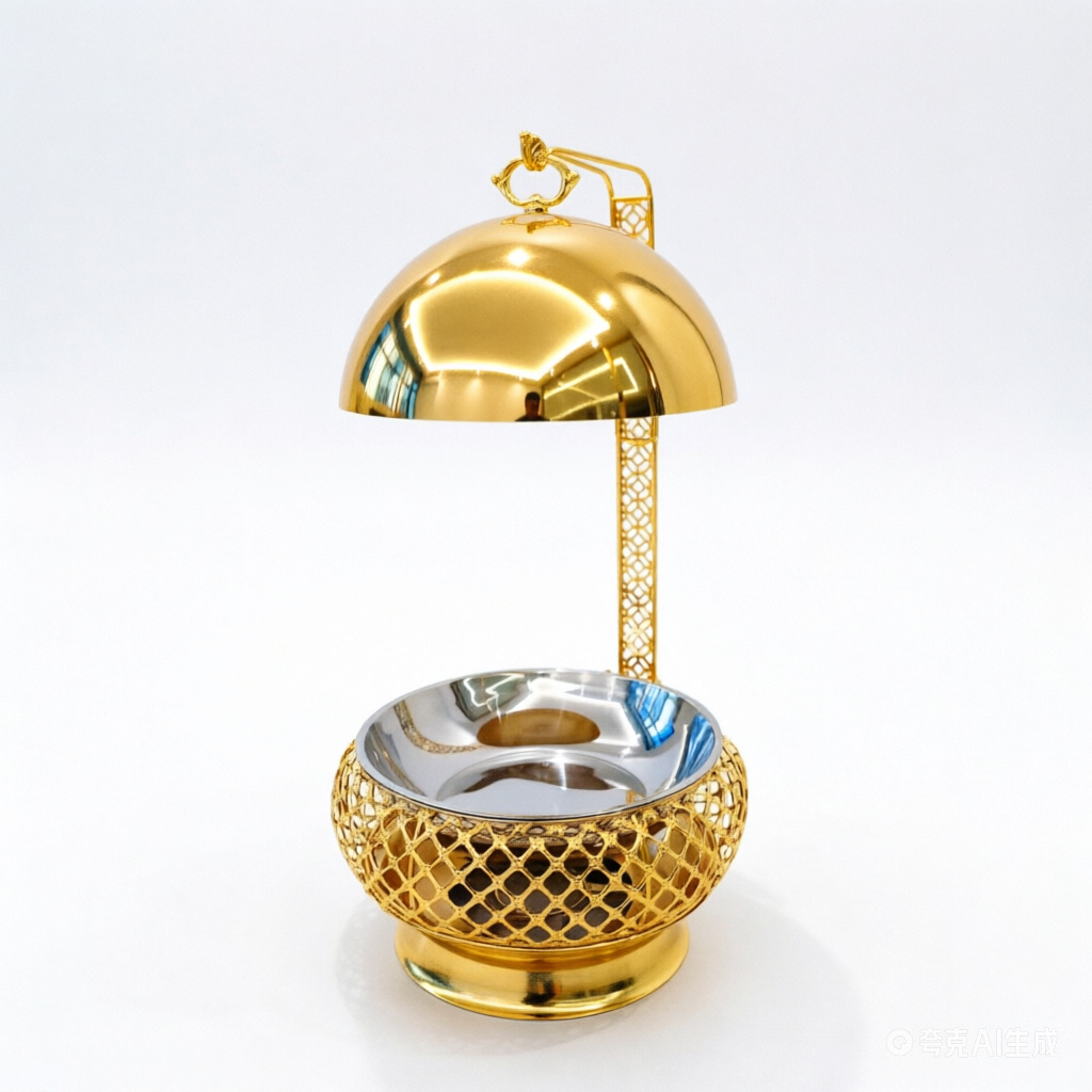 酒精炉圆形吊盖酒店餐厅不锈钢自助餐炉buffet chaing dish布菲炉