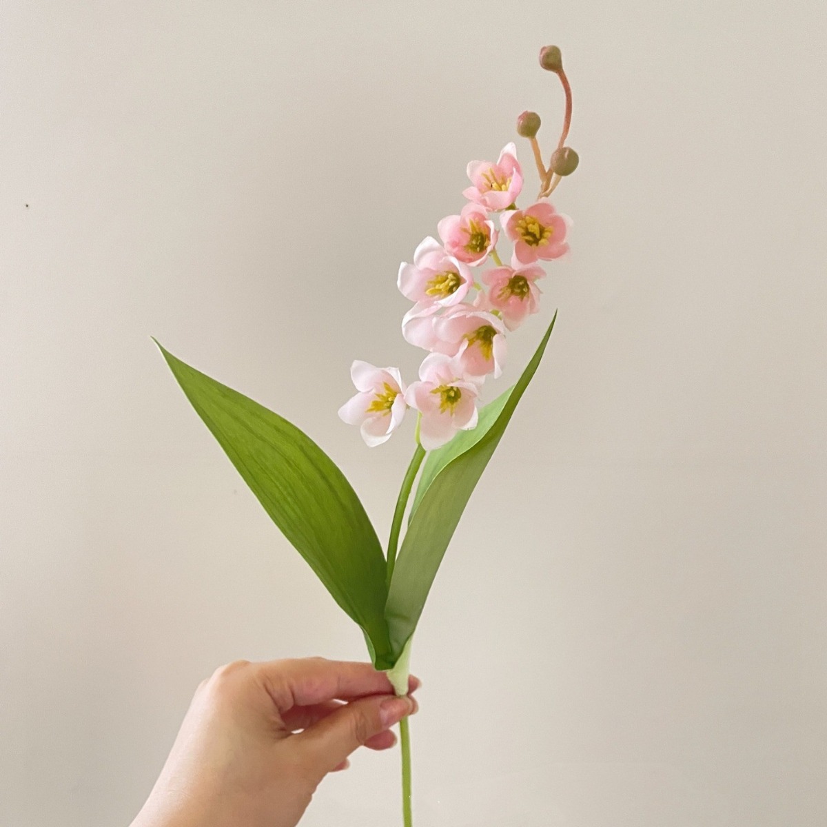 Flower bell simulación orquídea handhold flores material campanilla de viento de alta calidad flores artificiales simulación pequeño fresco ins wind arreglo floral - 3