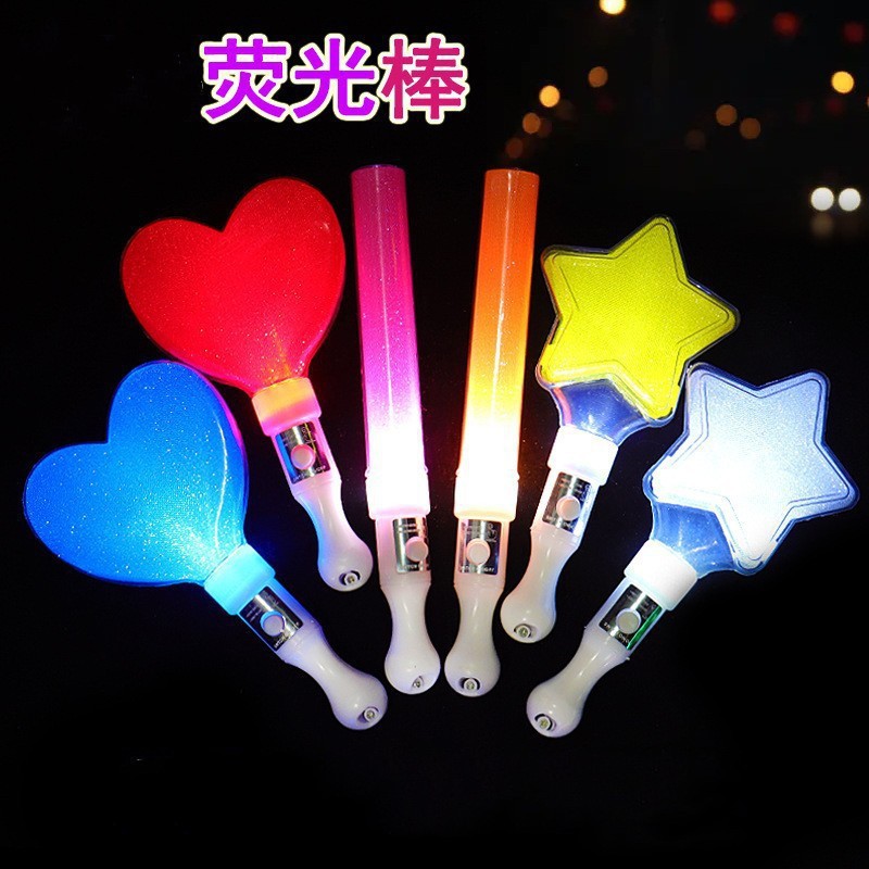 手持荧光棒/摆摊神器儿童户外/装电池应援棒/荧光棒/夜市玩具产品图