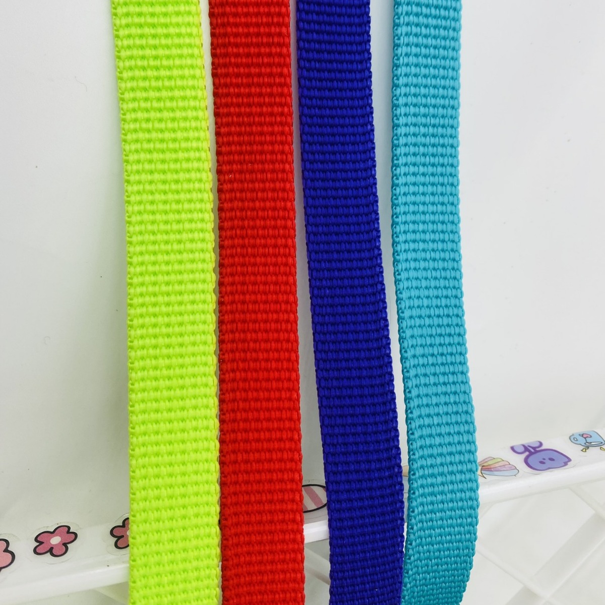 丙纶PP织带美国纹宠物牵引箱包服装辅料厂家批发坑纹黑色彩色环保细节图