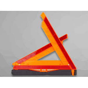 橙色三角形警示牌汽车三脚架消防应急指示牌主体