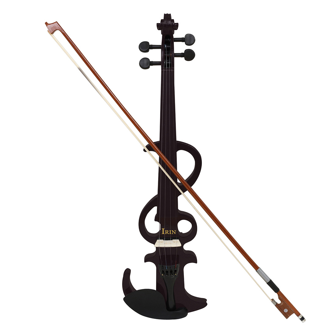 Electro-acoustic violin, solid wood violin, adult, children, beginners, playing electronic violin, headphones, silent violin Item Picture