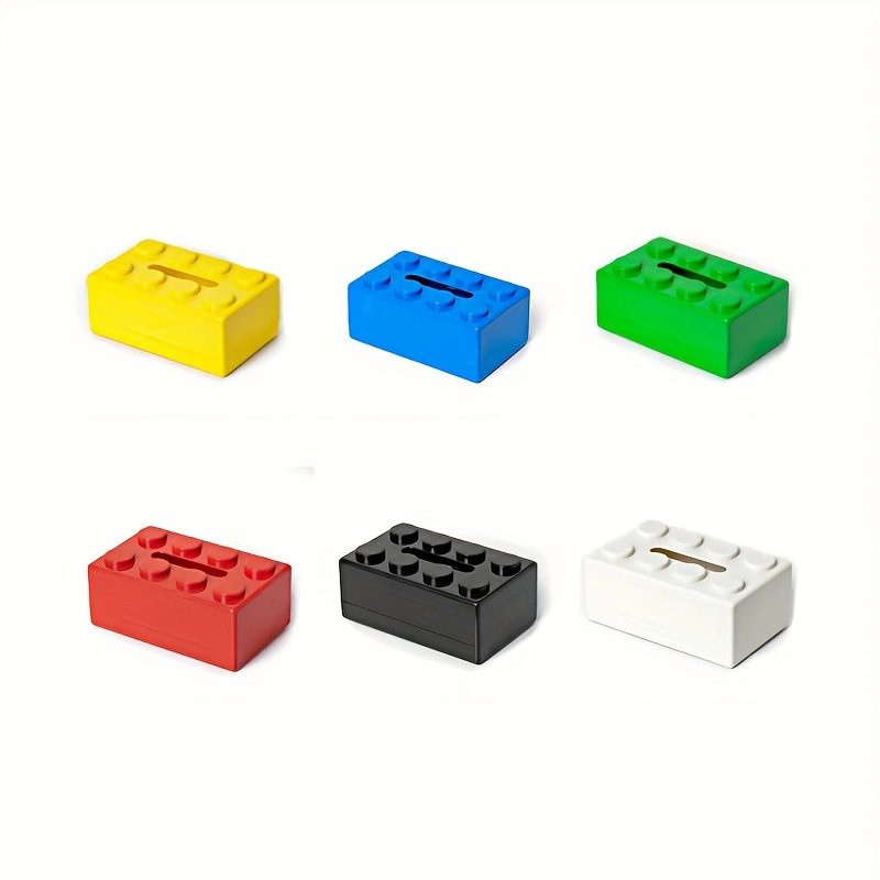 Creative design Dopamine building block tissue box, multi-purpose kitchen wall-mounted napkin storage box Item Picture