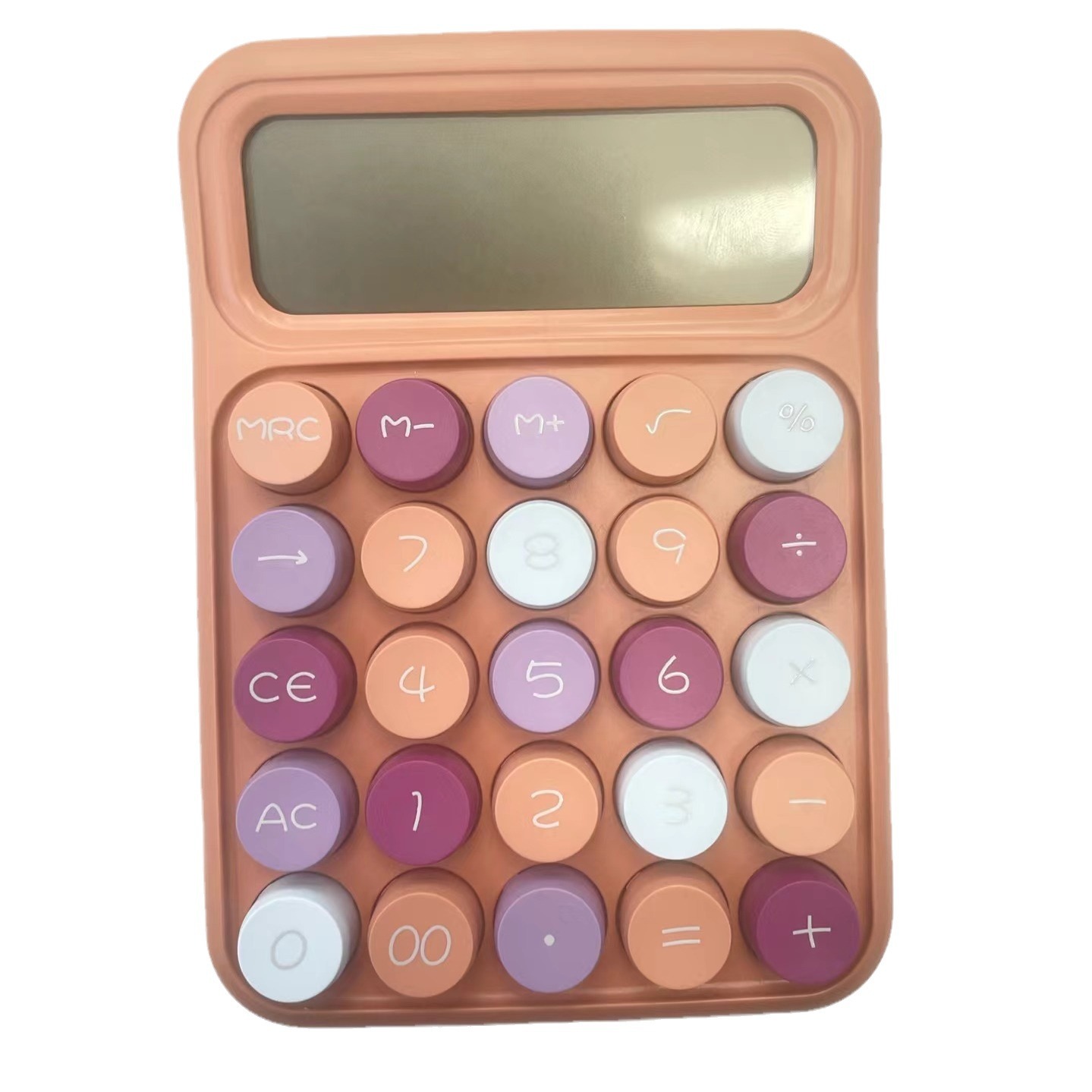 The RZ-817+ retro-style series calculator features a 12-digit large screen display and is made of ABS material Item Picture