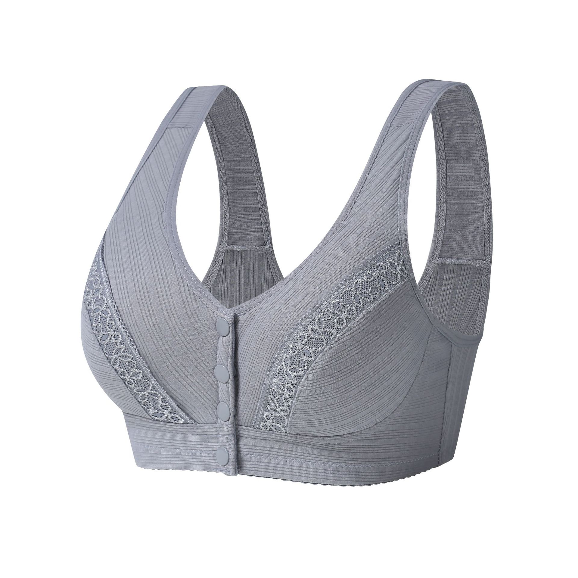 Bras without steel rings, vest style for middle-aged and elderly people, large-sized front-buttoned underwear for mothers, large-sized underwear Specification image