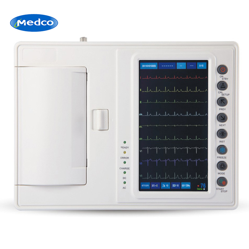 Cross-border exclusive supply ECG-1206A ECG machine, 6-channel portable fully automatic analytical ECG detector for human use