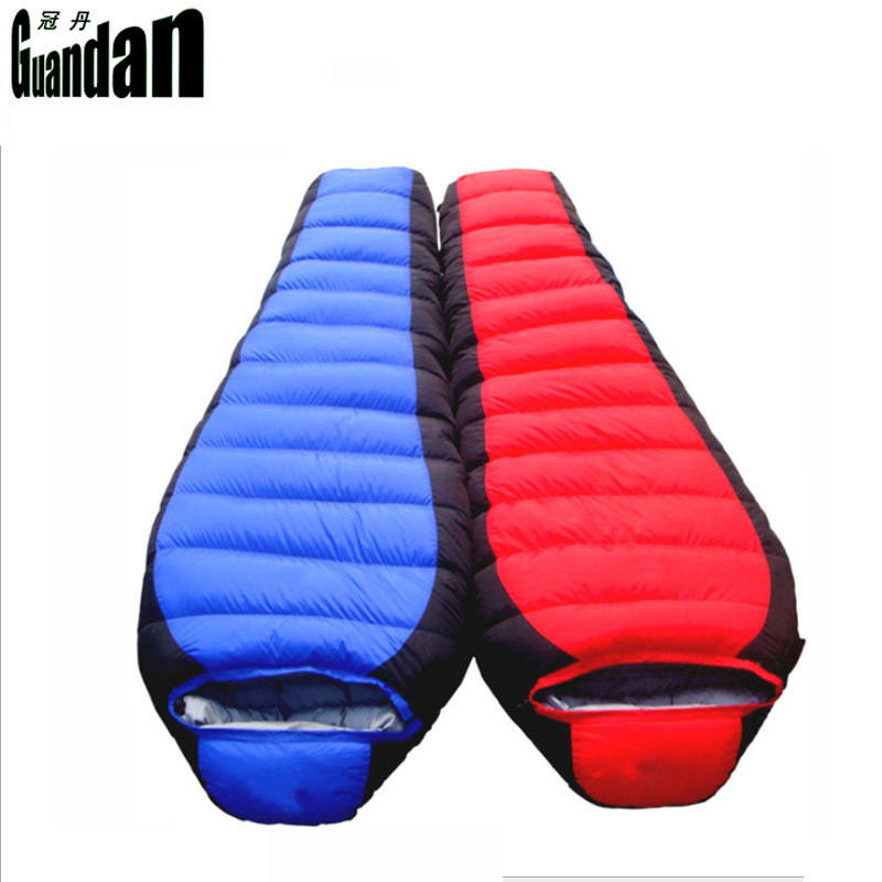 Factory direct sales: 1700g mummium-style mummy type outdoor camping down sleeping bag, filled with 1000g