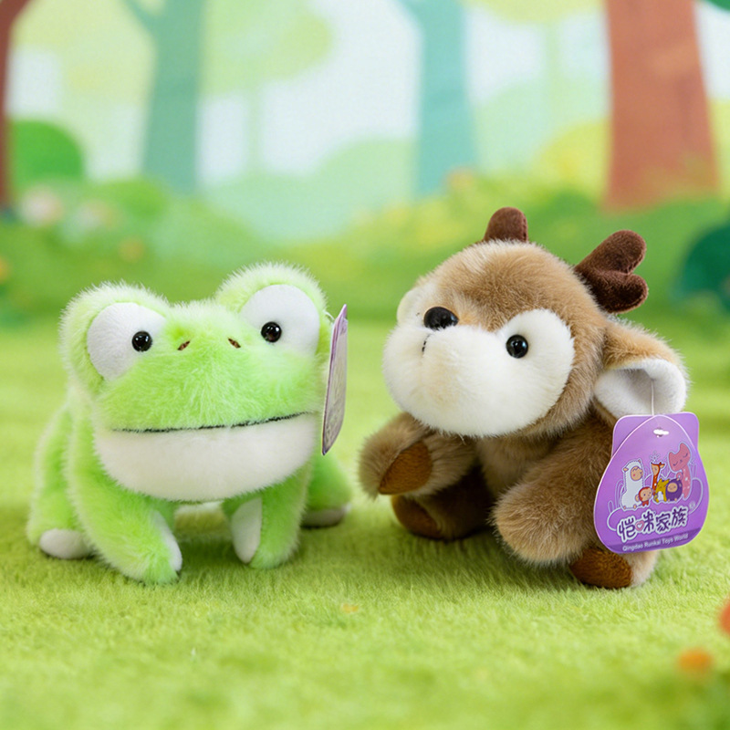 Cartoon three-pose panda palm treasure, sloth plush toy, Aries learning pair, wedding scattering, cross-border monkey wholesale details Picture