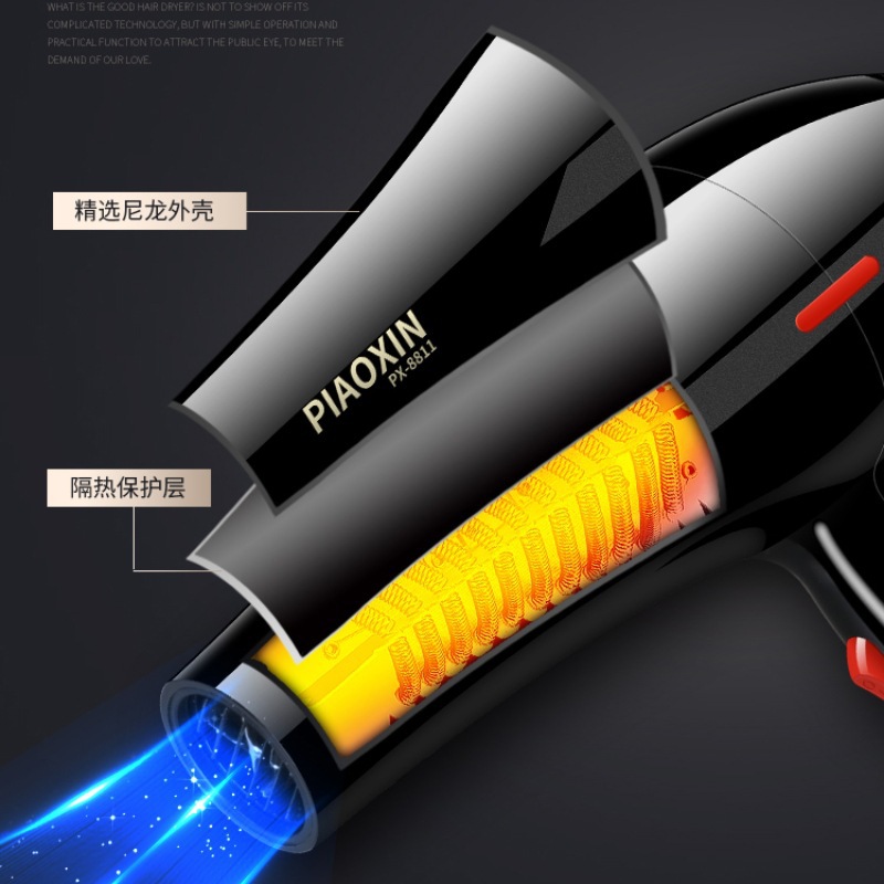 High-power hair dryer, household hair dryer, blue light negative ion constant temperature, hotel hair salon, dormitory cold and hot air blower Application Scenario