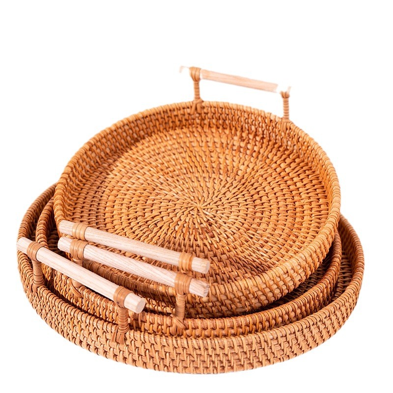 وفي فييت نام، تُصنع سلة الخبز والفواكه، وجبات خفيفة، سلة نزهة ذات آذان مزدوجة Item Picture