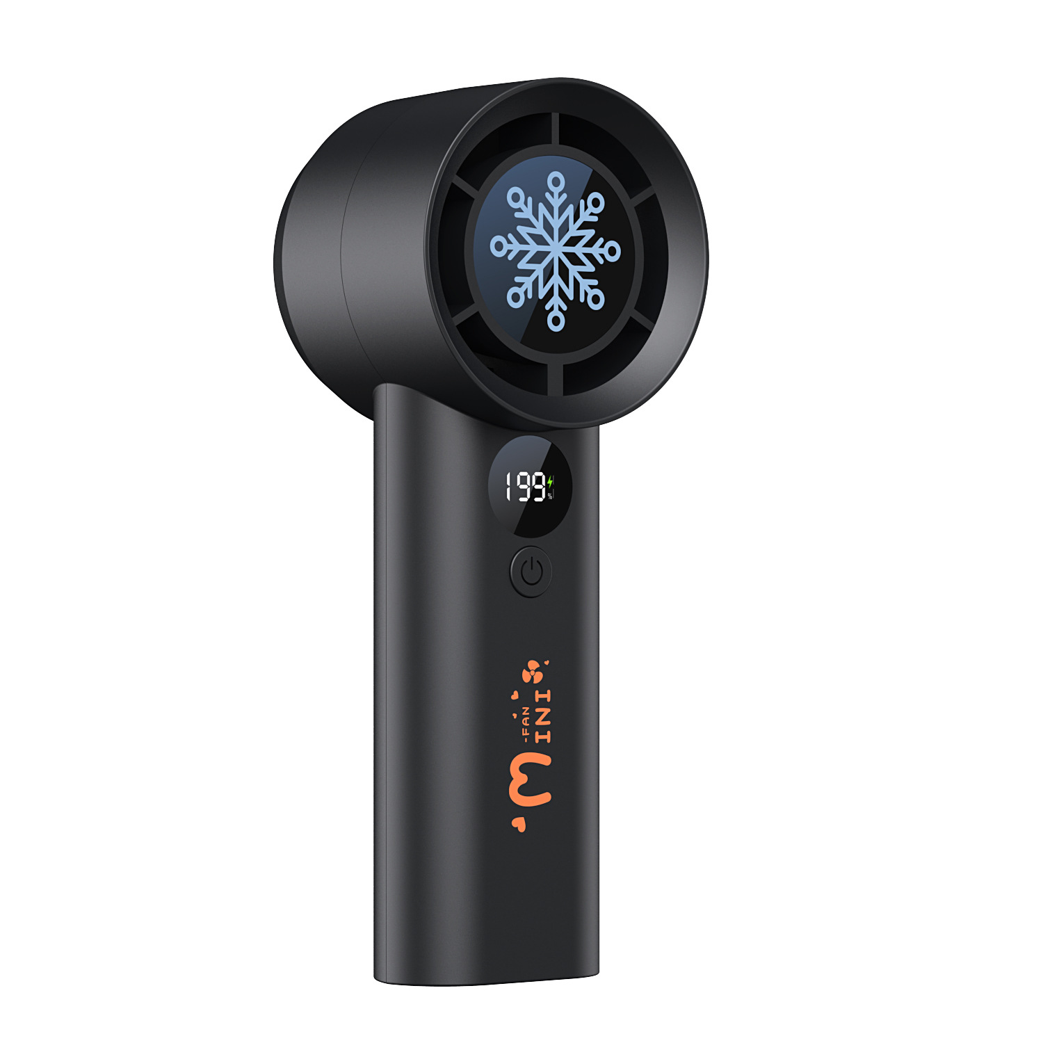 High-speed violent fan usb charging mini handheld digital display large wind turbine bladeless small portable charging type Item Picture