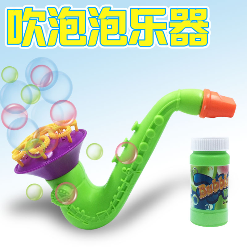 Wholesale of new multi-head Musical Instruments, bubble guns, horns, bubble water, saxophones, trumpets, bubble sticks, and children's toys Specification image