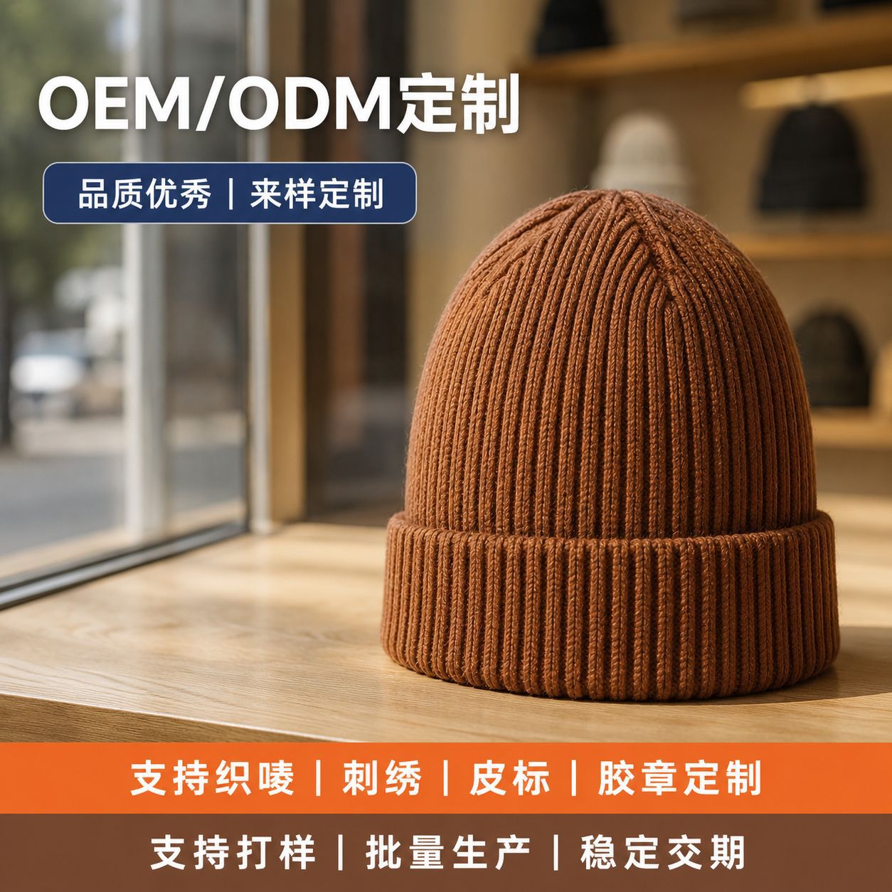 Autumn and winter new two-color knitted hats, European and American woolen hats, fashionable and simple cold hats, men's and women's winter warm hats Application Scenario