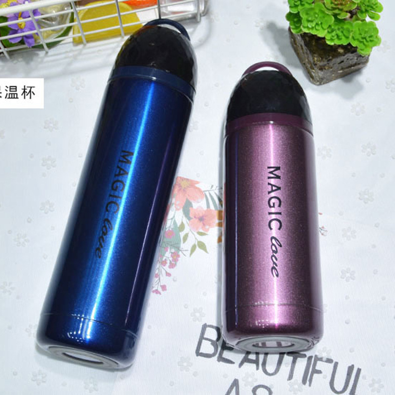 促销礼品印logo慕色水晶保温杯男女学生不锈钢情侣水杯便携水壶杯产品图