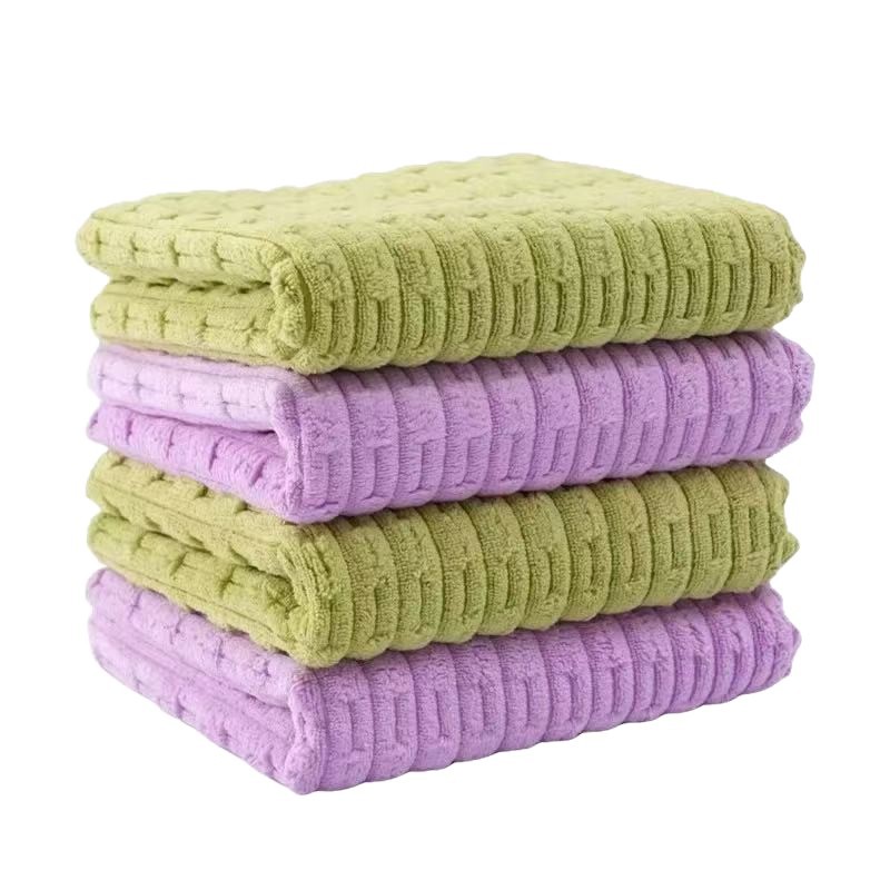 厨房专用抹布竹节绒洗碗布家用懒人擦玻璃桌子清洁不掉毛吸水不沾