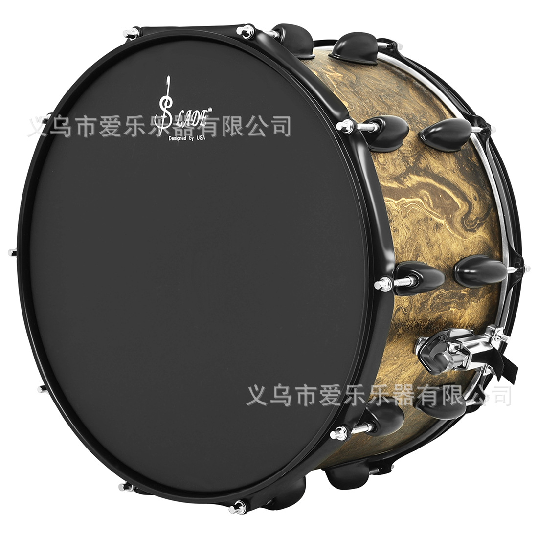 14* 8-inch small snare drum metal frosted drum skin snare drum set, poplar small snare drum shoulder strap performance marching drum Specification image