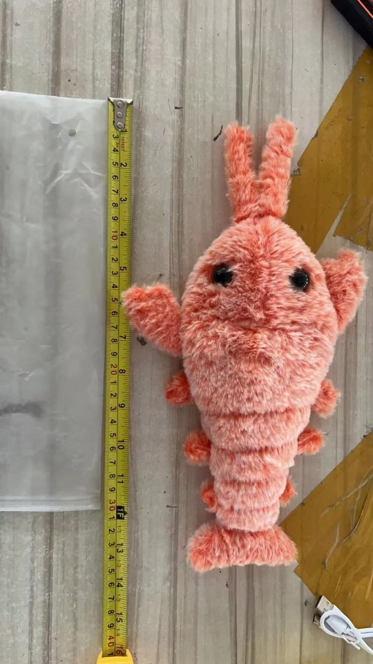 小龙虾网红仿真电动鱼玩具鱼会动的摇摆拍拍鱼婴宝宝哄娃神器细节图