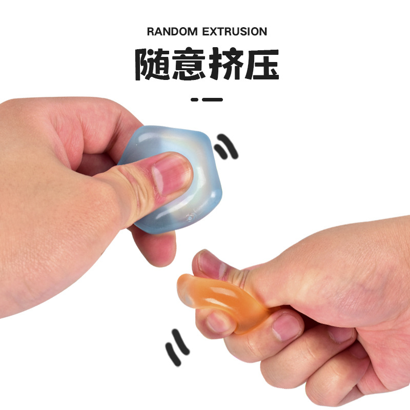 The new internet-famous stress-relieving toy, the stress-relieving magic tool mini Maltose Kneading Fun Luminous little star creative toy details Picture